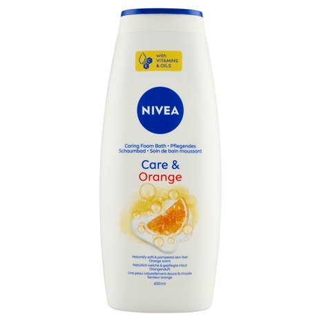 Nivea Care & Orange Caring Foam Bath 650 ml